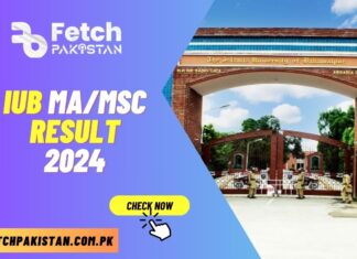 IUB MAMSc Result 2024