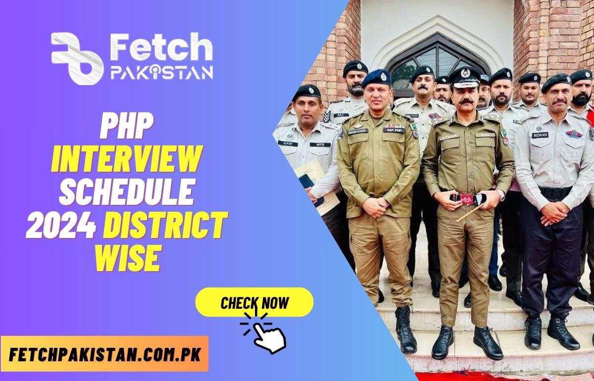 PHP Interview Schedule 2024 District Wise Announced