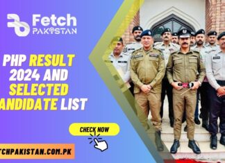 PHP Result 2024 And Selected Candidate List