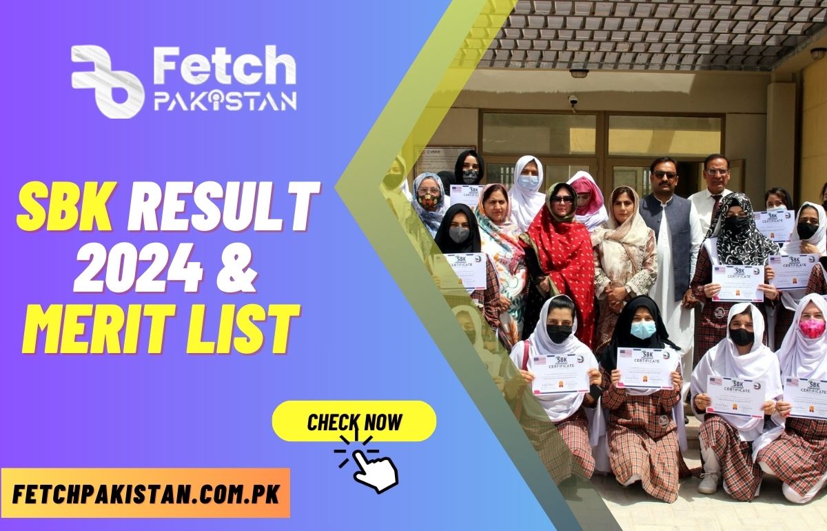 SBK Result 2024 & Merit List Announced @edurecruit.com.pk