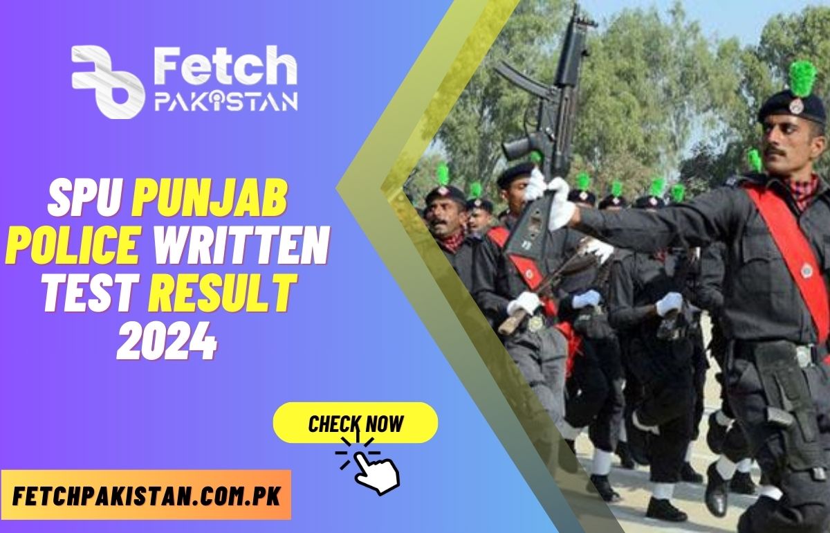 SPU Punjab Police Written Test Result 2024