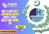 HEC LAW GAT Answer Keys 2024 Test Held on June 30 HEC LAW GAT Answer Keys 2024 Test Held on June 30