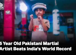 5 Year Old Pakistani Martial Artist Beats India’s World Record