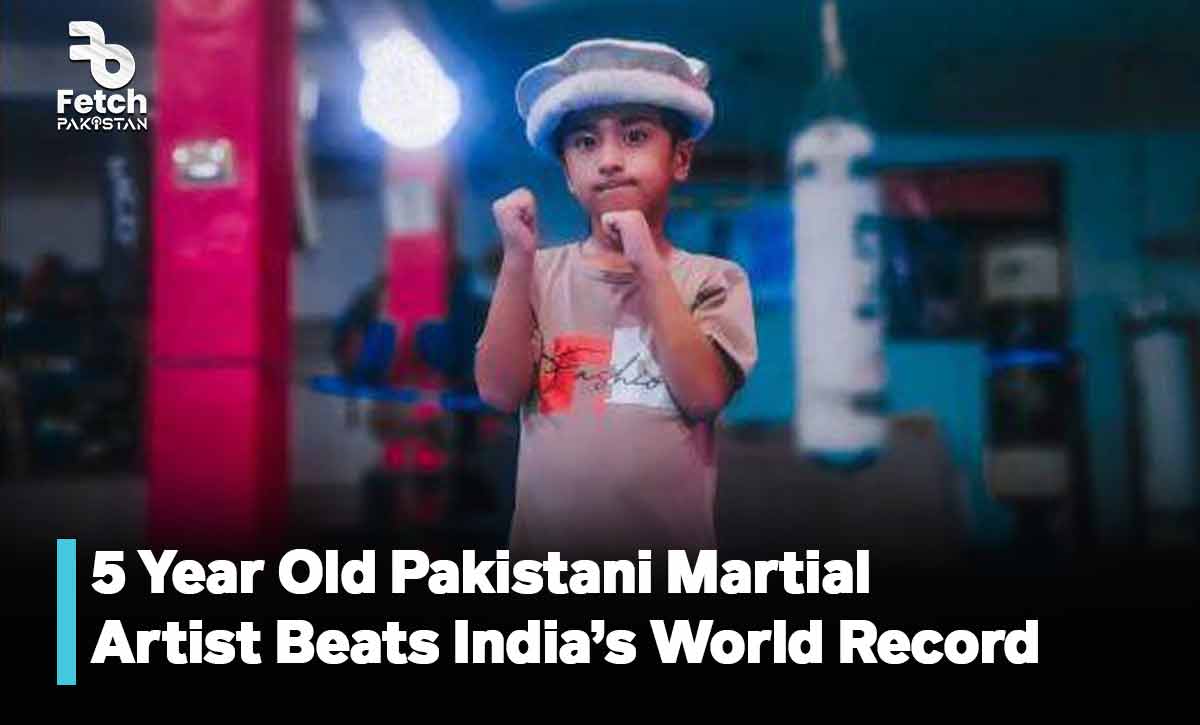 5 Year Old Pakistani Martial Artist Beats India’s World Record