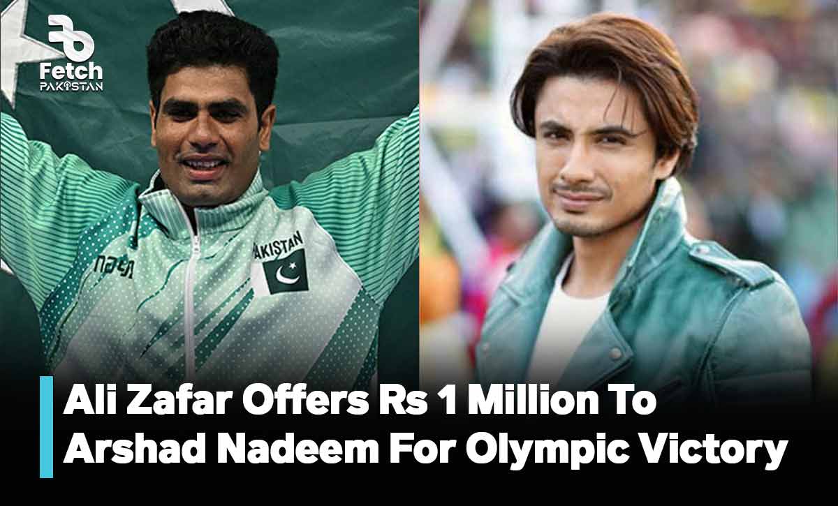 Ali Zafar Offers Rs1 Million To Arshad Nadeem For Olympic Victory