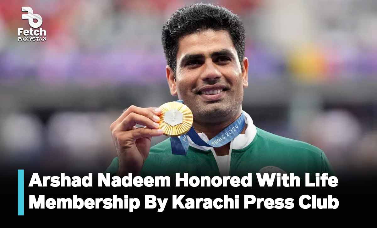 Arshad Nadeem Honored With Life Membership By Karachi Press Club