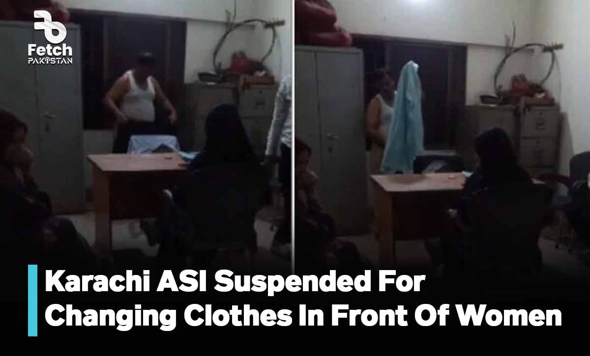 Karachi ASI Suspended For Changing Clothes In Front Of Women