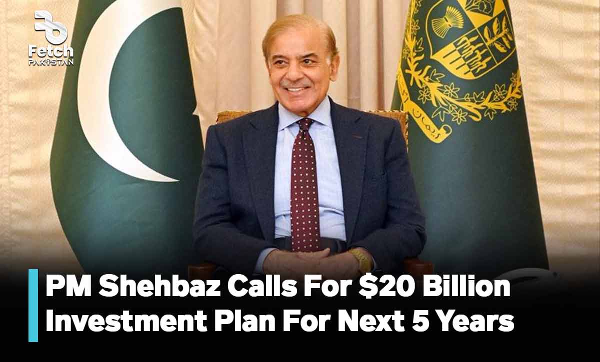 PM Shehbaz Calls For $20 Billion Investment Plan For Next 5 Years