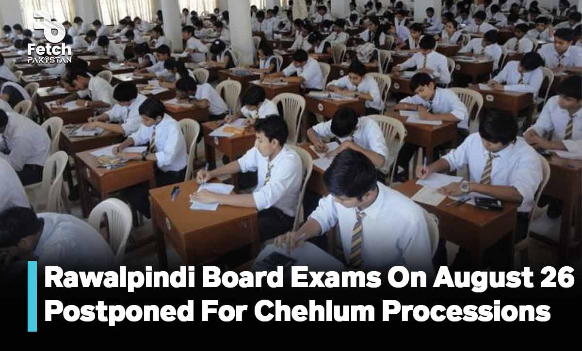 Rawalpindi Board Exams On August 26 Postponed Due To Chehlum Processions