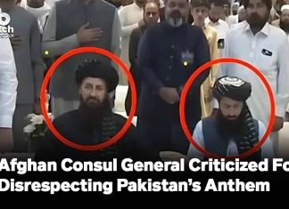 Afghan Consul General Criticized For Disrespecting Pakistan’s National Anthem