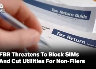 FBR Threatens To Block SIMs And Cut Utilities For Non-Filers