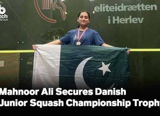 Mahnoor Ali Secures Danish Junior Squash Championship Trophy