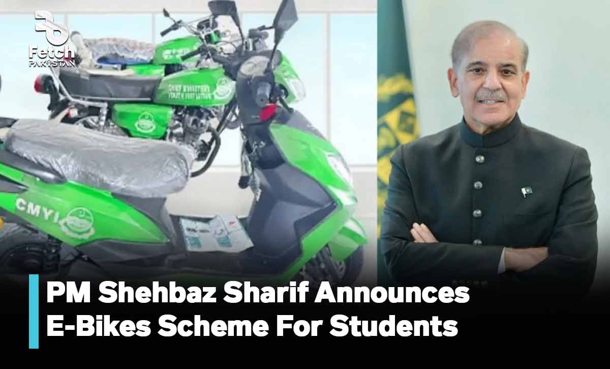 PM Shehbaz Sharif Announces E-Bikes Scheme For Students