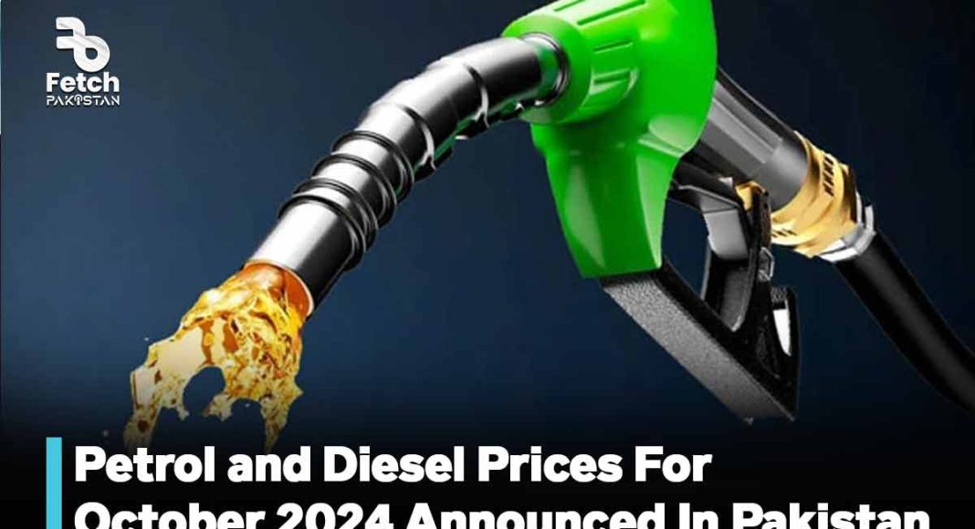 Petrol and Diesel Prices For October 2024 Announced In Pakistan