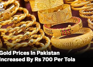 Gold Prices In Pakistan Increased By Rs 700 Per Tola