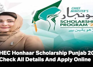 HEC Honhaar Scholarship Punjab 2024 | Check All Details and Apply Online