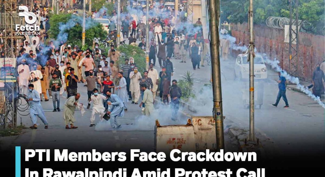 PTI Members Face Crackdown In Rawalpindi Amid Protest Call