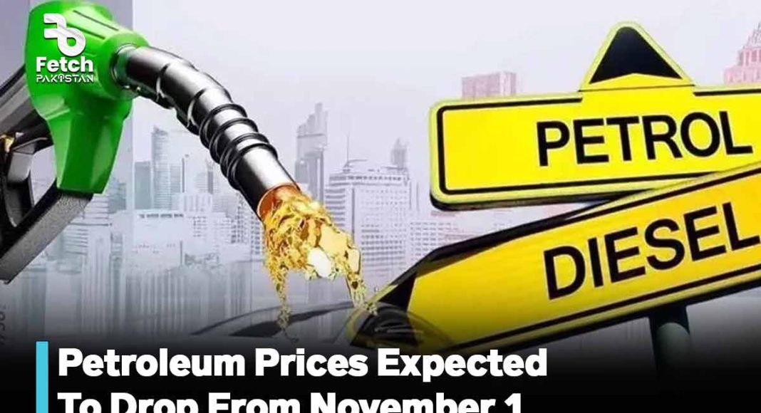 Petroleum Prices Expected To Drop From November 1