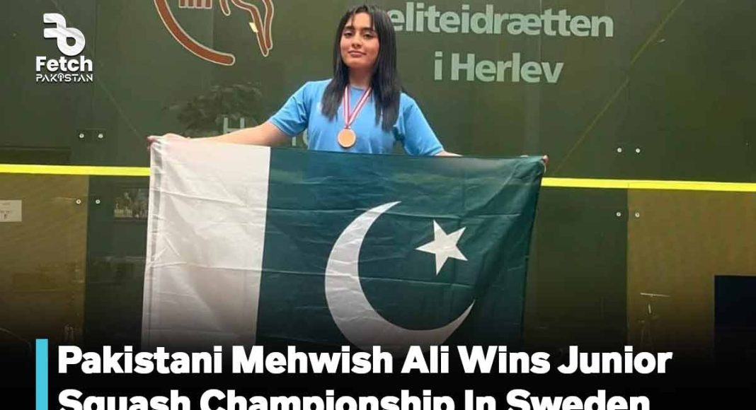 Young Pakistani Mehwish Ali Wins Junior Squash Championship In Sweden